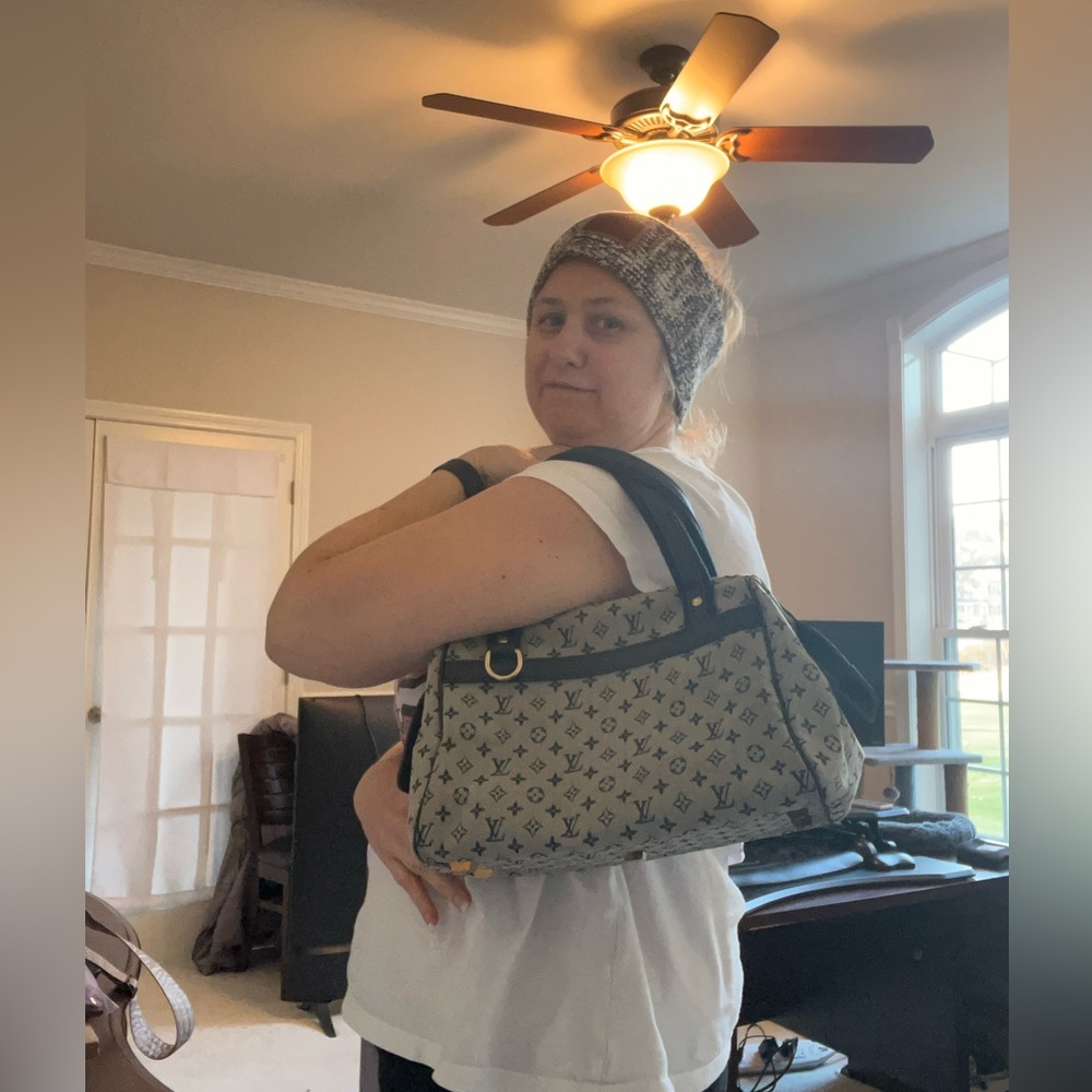 Great Condition Louis Vuitton Josephine Hand Bag Monogram Mini Canvas - Picture 12 of 13